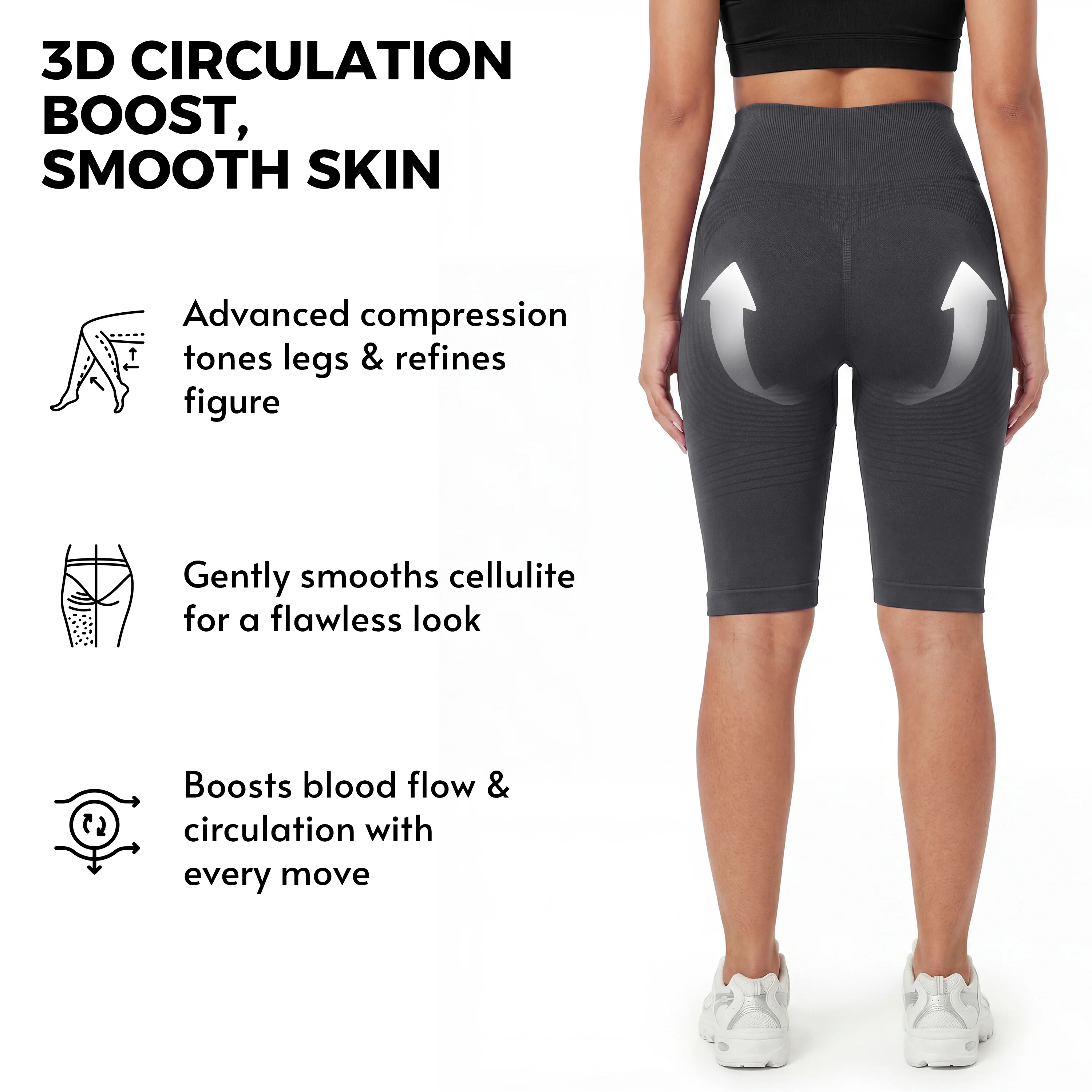 3D Anti-Cellulite Short Leggings - Image 3