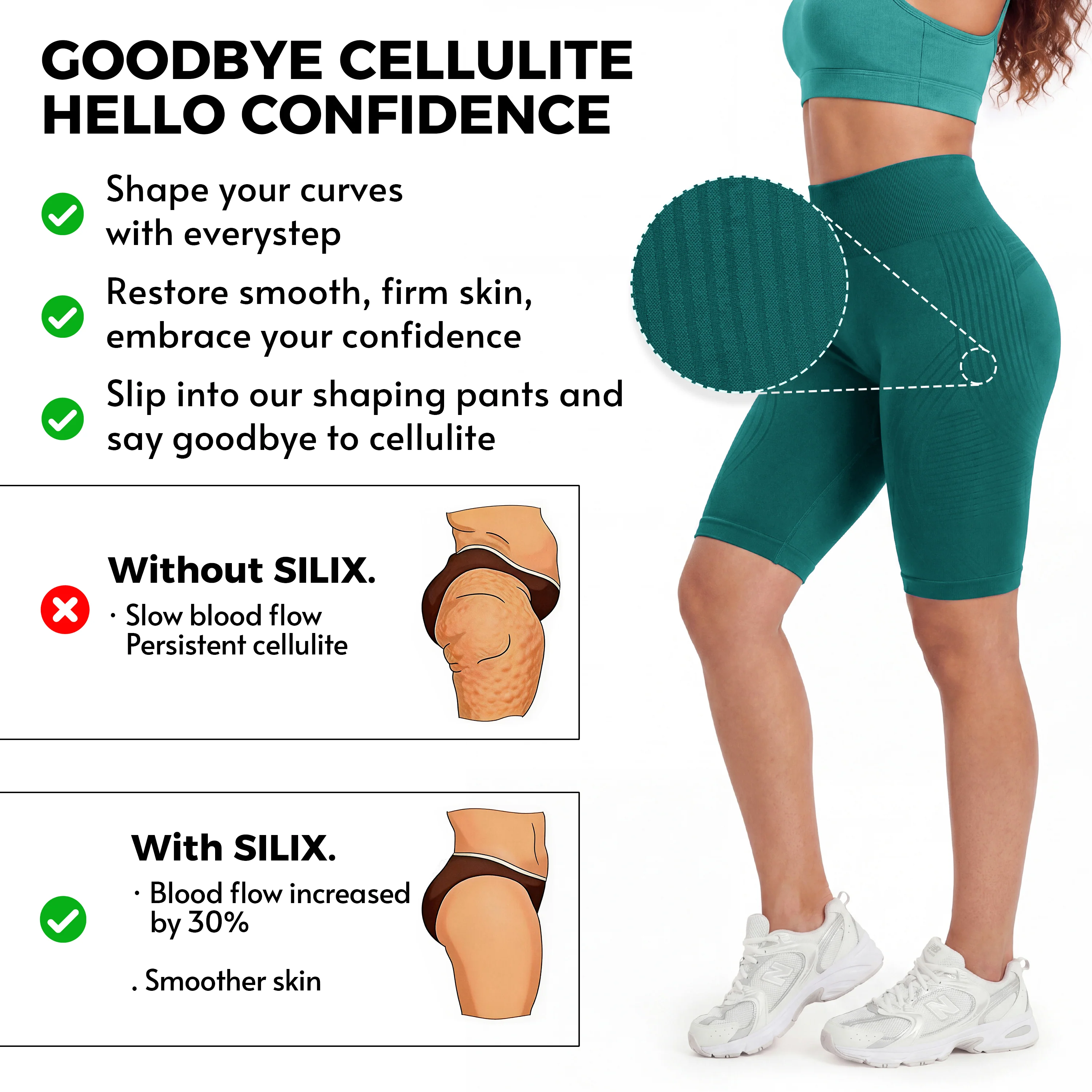 3D Anti-Cellulite Short Leggings - Image 30