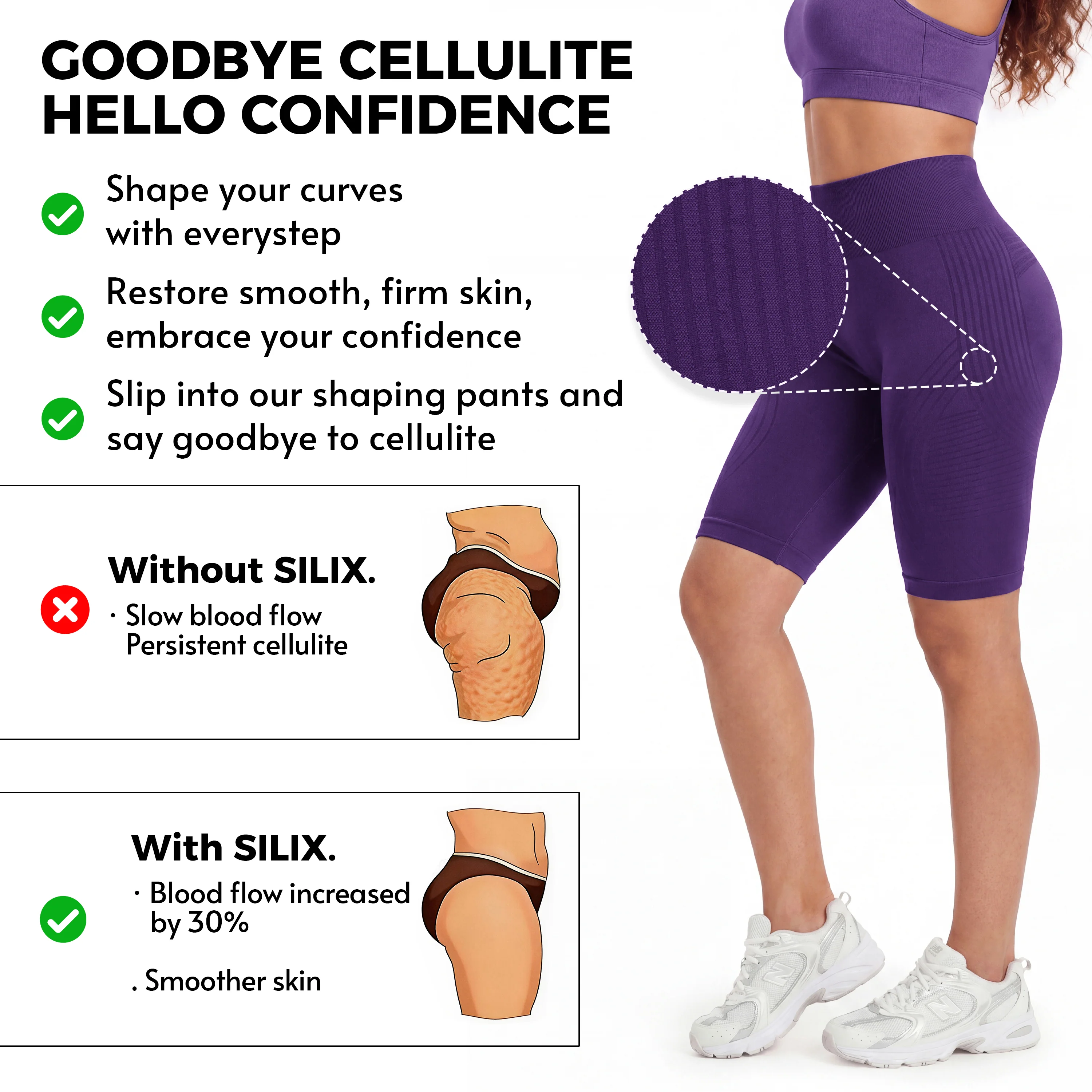 3D Anti-Cellulite Short Leggings - Image 37