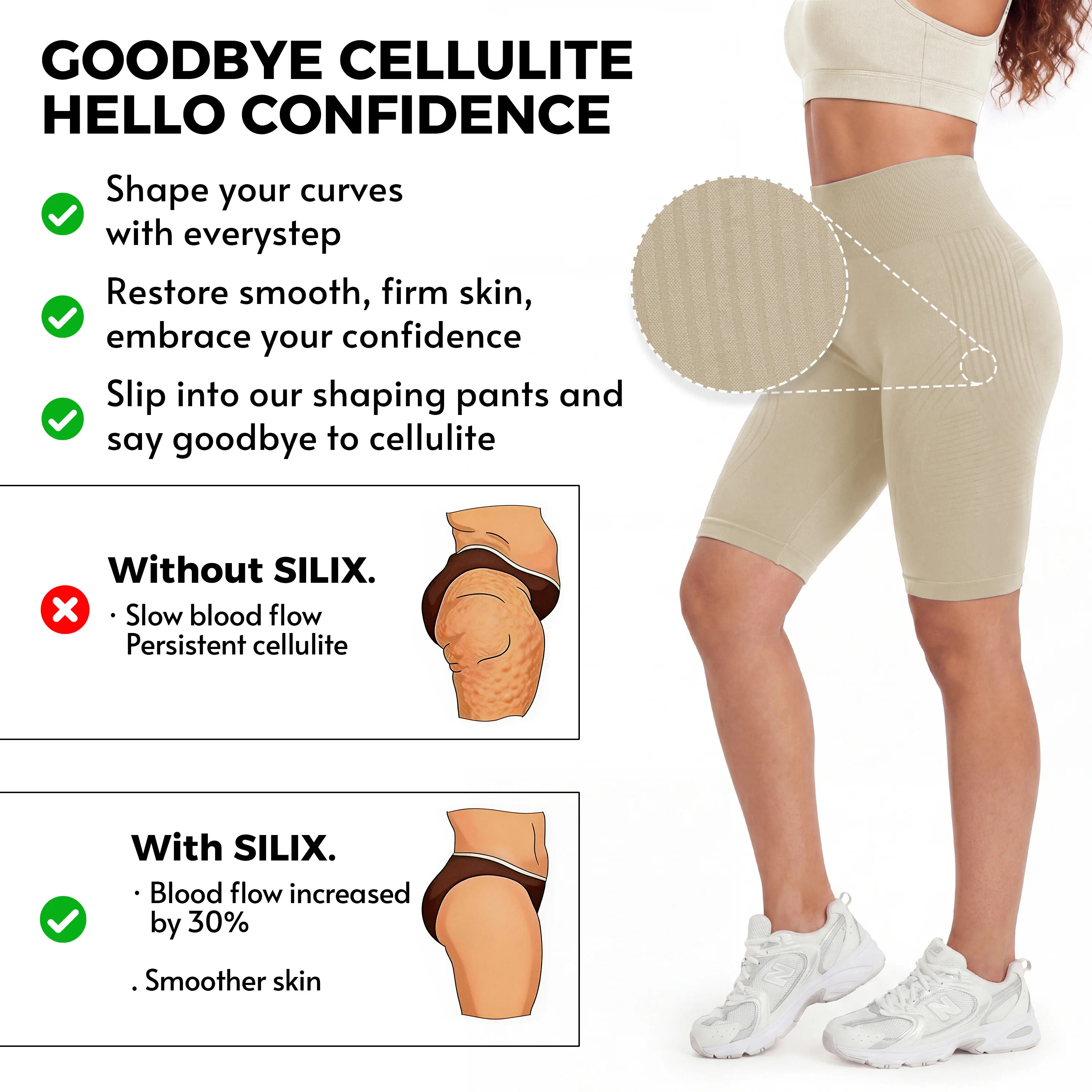 3D Anti-Cellulite Short Leggings - Image 9