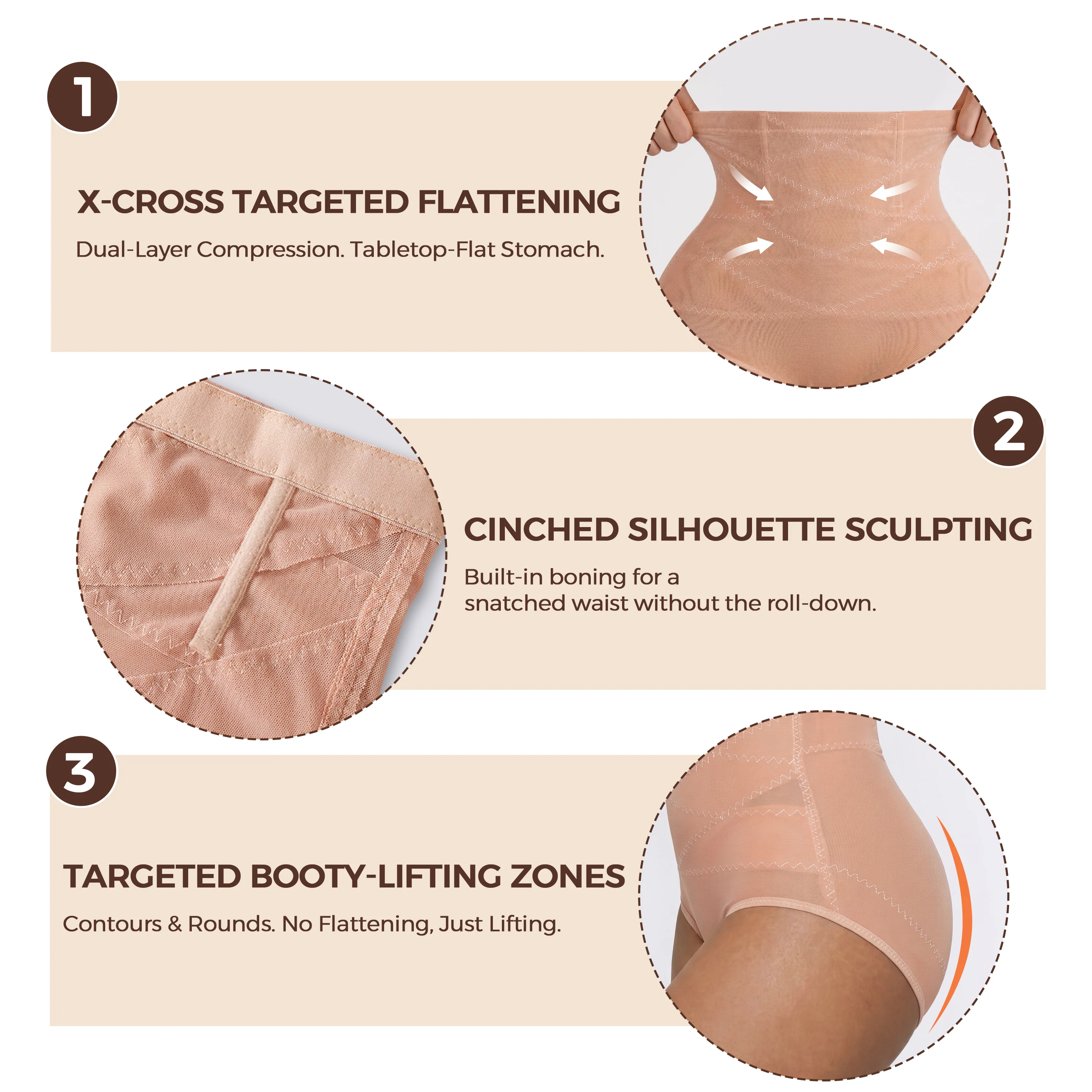 Silix 3D Sculpt™ High-Waist Tummy Control Shaper – 360° Compression & Booty Lifter - Image 4