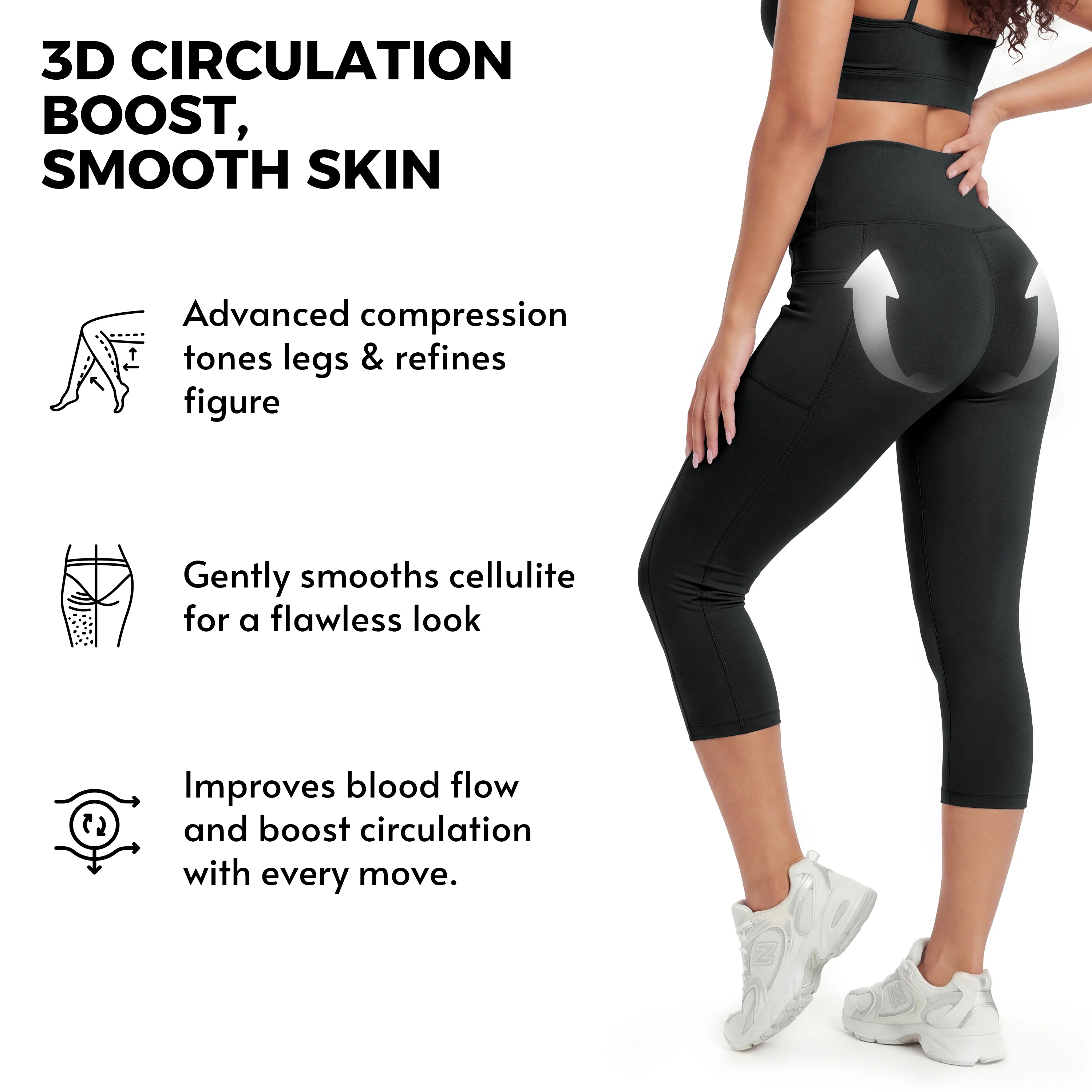 SILIX™ Butt-Lifting Tummy Control Pocket Capris - Image 3